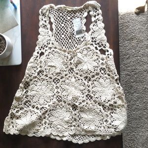 NWT Crochet Hippie Laundry Tank